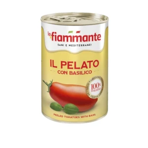 Pomidory il pelato z bazylią  400g